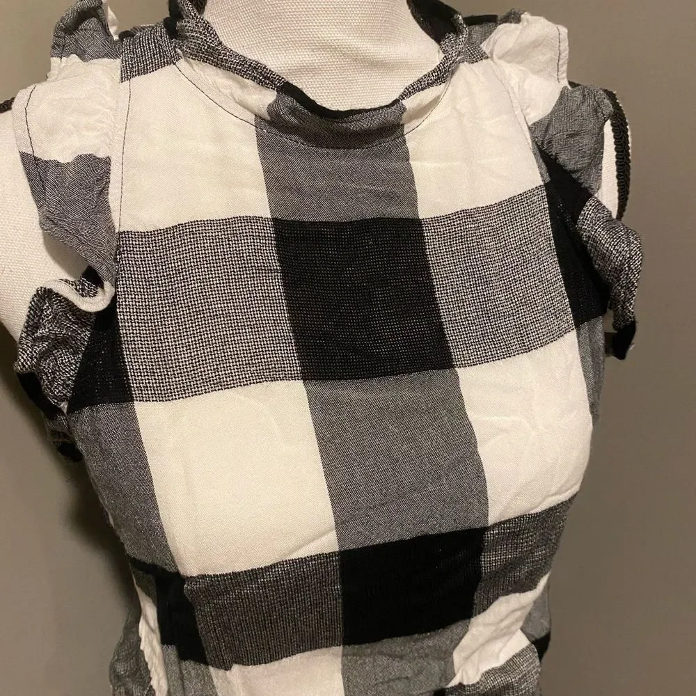 Anthropologie Cloth & Stone checkered gingham romper - Picture 5 of 15
